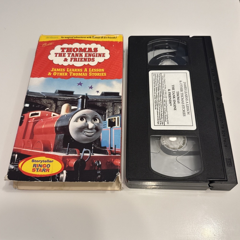 Thomas the Tank Engine & Friends James Learns A Lesson VHS Vid Tape Ringo Starr
